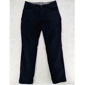 Eddie‎ Bauer Mens Fleece Lined Tech Pants 36x34 Black Hiking Outdoor 283947